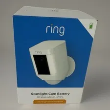 Ring Spotlight Cam Plus Battery Powered Outdoor Camera Lights & Siren New Sealed