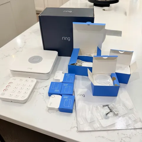 Ring Alarm 5 Piece Wireless Home Security System Kit Open Box Complete Unused
