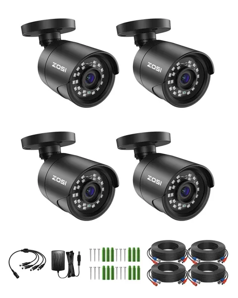 4 x 2MP 1080p Home Outdoor Indoor, 1920TVL HD CCTV Bullet , 100ft Night Visio...