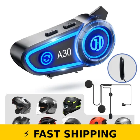 JZAQ Motorcycle Helmet Bluetooth Headset 1200mAh with Automatic Answer