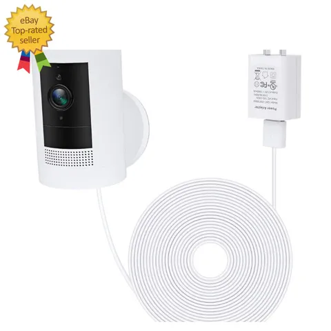 Power Adapter For Ring Stick Up Cam Battery 3Rd Gen With 30Ft 9M Weatherproof