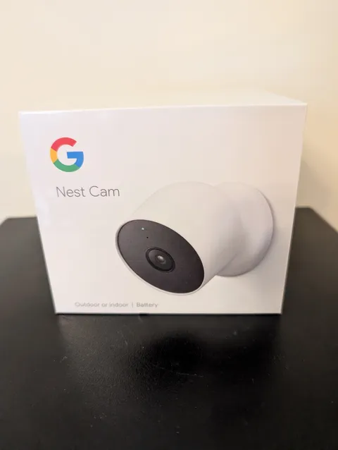 Google Nest Cam (Outdoor Battery) in Snow (GA01317-US) FACTORY SEALED