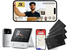 Video Doorbell Camera Wireless with Monitor with Wallet Card, No Subscription, 4