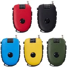 Luggage Wire Cable Lock Retractable Lock for School Gym Locker 4-Digit Combinati