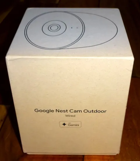 Google Nest Cam Outdoor (wired, 2nd gen) 2K Video Gemini 1-Pack White...NEW