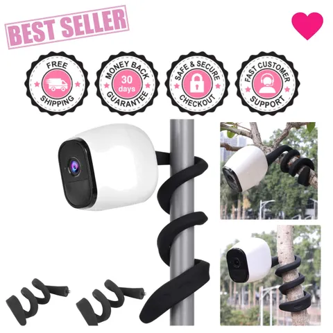 Sturdy Flexible Camera Mounts for Arlo Systems - 2 Pack, Easy Installation