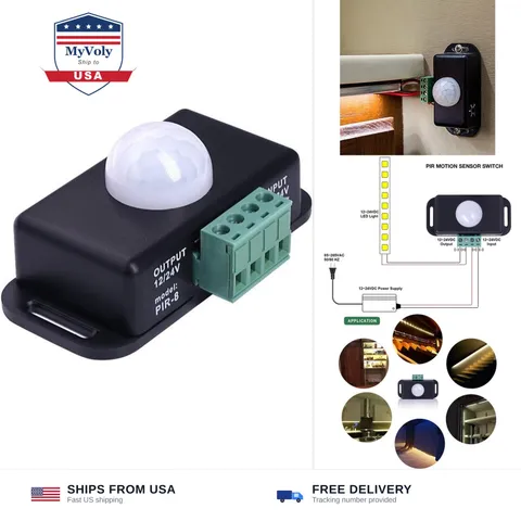 Sensky BS009 12V 24V PIR Sensor LED Motion Sensor Switch Motion Timer Functio...