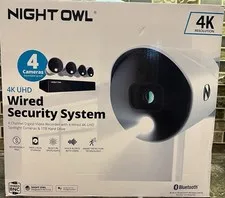 Night Owl UHD 1TB HDD 8 Channel 4K Bluetooth Camera System White WM-BTD881-4LSA