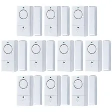 120DB Door Window Alarm - 10 Pack Home Security Alert System for Kids & Seniors