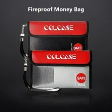 Fireproof Money Bag, 2 Pack Fireproof and Waterproof Cash Bag | 2 Pack 8.3x5 ...