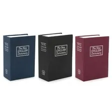 Dictionary Secret Safe Can with Security Lock/Key Safe for Money Jewelry