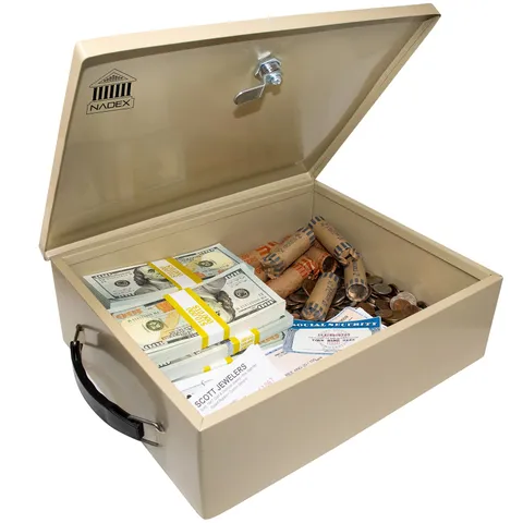 Nadex Coins Ncs8-2010 Fire-retardant Security Box With Keyed Lock (ncs82010)