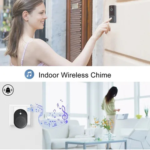 1080P Wireless Doorbell Video Camera With 2.4G WIFI PIR Motion Detection