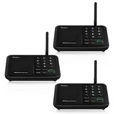 3Units 10-Channel Call All FM Wireless Intercoms Home House Room to Room Talking