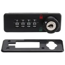 4 Digit Combination Mechanical Lock Black ABS Password Lock for Mailbox Cabinet