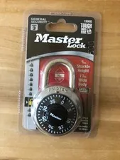 Master Lock Anti-Shim 3-Digit Combination Lock #1500D Black