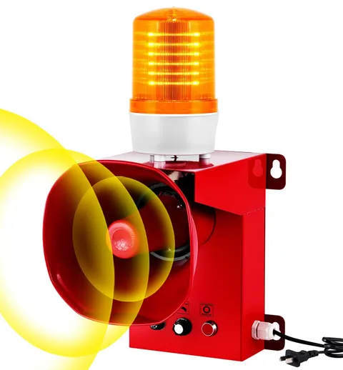Industrial Siren Alarm 0-130dB Outdoor Alarm Horn IP65 Waterproof Air Raid Siren