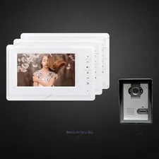 7inch Video Door Phone Intercom System Electric Lock Supported for Home Security