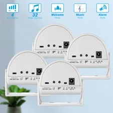 4PACK Motion Sensor Alarms And Entrance Alert Chime With 90dB Siren Sound