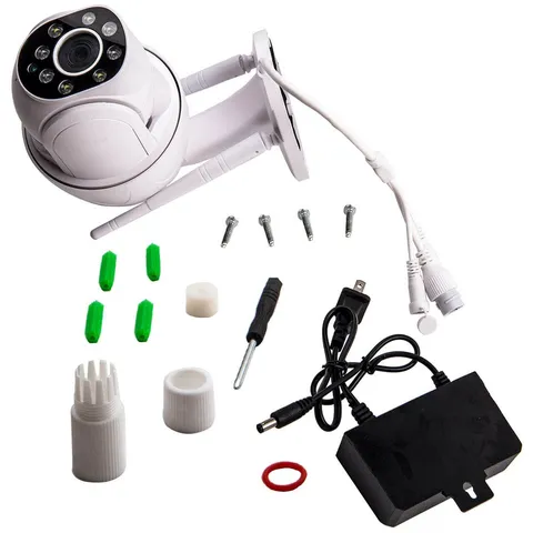 1080P HD PTZ IP Speed Dome Camera Night Vision Wireless Security Camera White