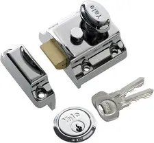 Yale B-706-CH-CH-40 706 Traditional Nightlatch, Bright Nickel