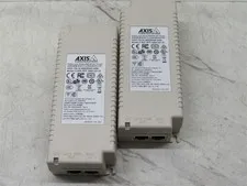 2x AXIS Communications 60W PoE Injector T8134 Midspan Power Supply 5900-331-01