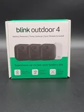 Blink Outdoor 4 1080p Wi-Fi Outdoor 3-Camera Security System Black NEW