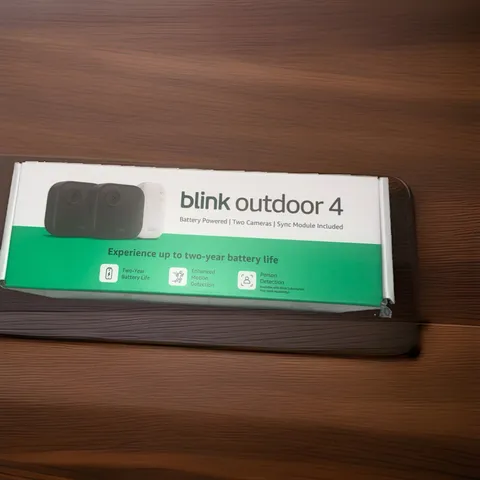 Blink-Outdoor 4–Wireless Smart Security Camera, 1080p HD Module core, 2 Cameras