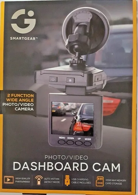 SMARTGEAR PHOTO/VIDEO DASHBOARD CAM AUTO MOTION DETECT MODE CONT. RECORDING X4