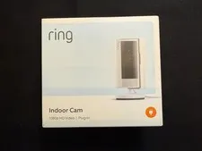 Ring Indoor Cam, Home or business security in 1080p HD video, White