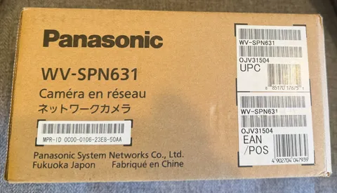 Panasonic WV-SPN631 1080p Indoor Day/Night PoE Network Box Camera (NO LENS)