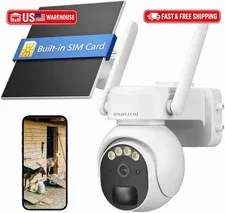 4G Camaras De Seguridad Sin WIFI Para Casa Exterior Inalambricas Con Panel Solar