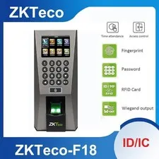 Zkteco F18 TCP/IP Fingerprint Access Control & Time Attendance Central Control