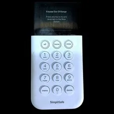 SimpliSafe Home Security System Keypad SSKP3 Remote