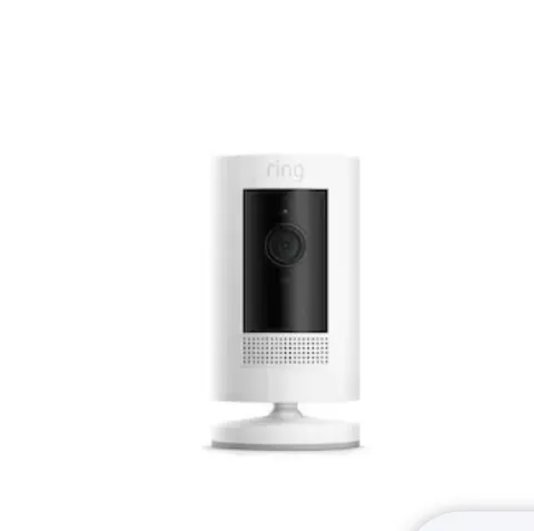 Ring Stick Up Cam Outdoor Wireless Security Camera - White