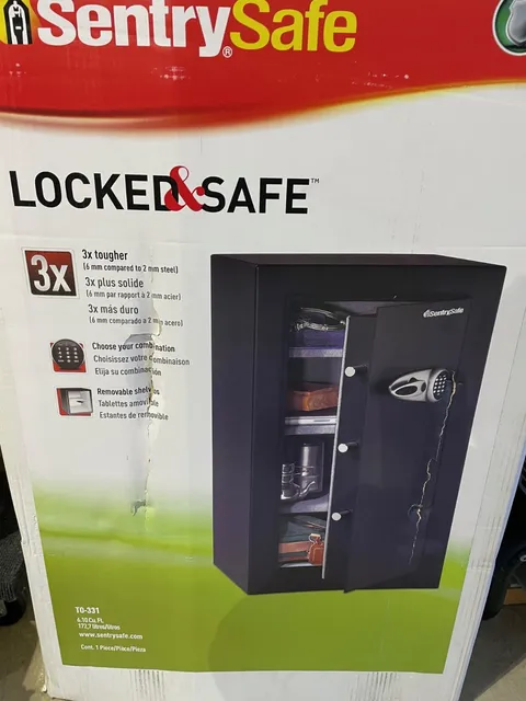SENTRY SAFE T0-331 Safe,Steel,6.01 cu ft