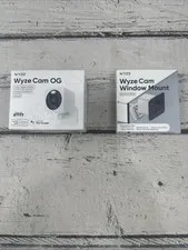 Wyze WYZECGS Cam OG Wired 1080p Smart Security Camera + Window Mount WYZEWMV2
