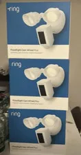 Ring Floodlight Cam Wired Plus White Outdoor Wi-Fi 1080p Hardwired Alexa
