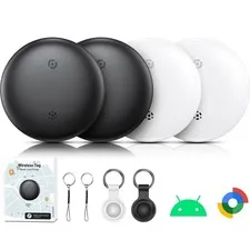 Tracker Tag for Android, Air Tracker Tags-4 Pack Android Tracker Tags Work wi...