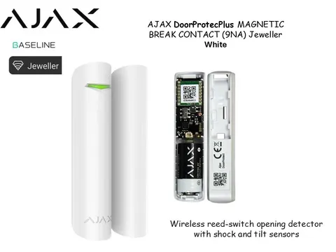 AJAX DoorProtecPlus MAGNETIC BREAK CONTACT (9NA) Jeweller Withe/Black