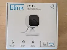 Blink - Mini Compact plug-in security camera, 1080p HD video, night visio, WHITE