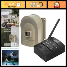 Wireless Motion Sensor Driveway Alarm System - 1/2 Mile Range, Weatherproof Secu