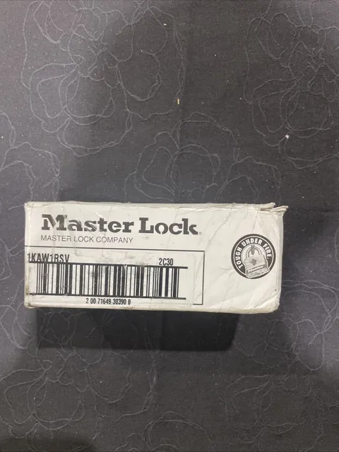(QTY 6) Master Lock 1KAW1RSV: Commercial Padlock Key 2C30 Laminated Steel