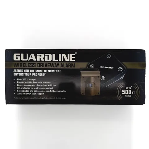 Guardline GL2000 Wireless Driveway Alarm 500 Ft Sensor Receiver Open Box