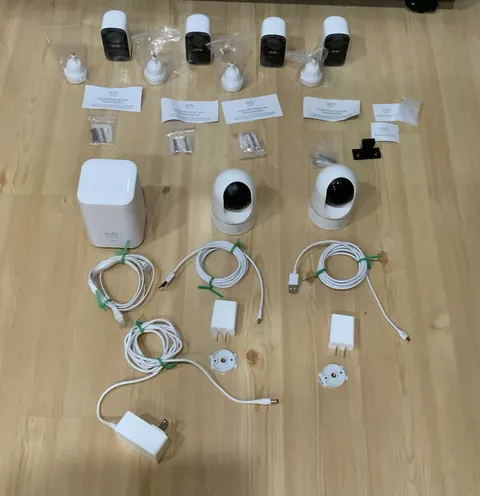 Eufy Security Camera Lot With Homebase 2 Pre Owned In Exceptional Condition