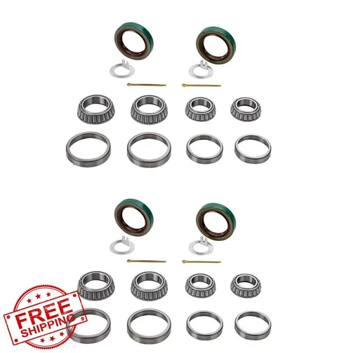 4PK Trailer Axle Bearing Kit L68149 L44649 1-3/8'' 3500 Lbs Seal