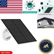 5W Solar Panel Charger for Outdoor Cameras -  Waterproof, 360° Adjustable