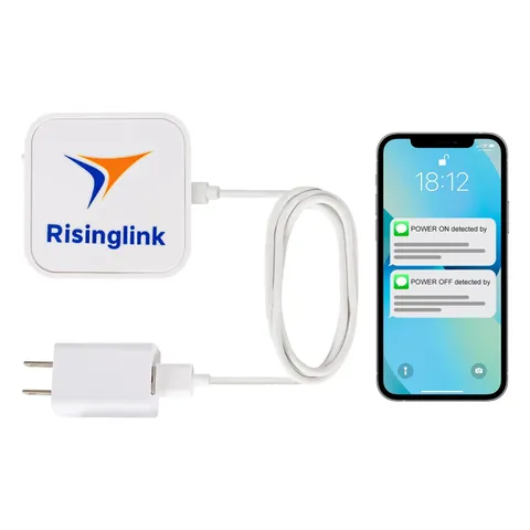 Risinglink WiFi Power Outage Alarm Detector, Power Failure & Restoration Aler...