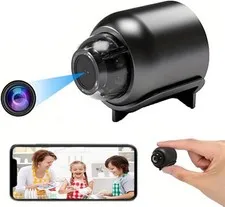 Ultra-Compact Wireless Camera with 1080P Video & 26ft Night Vision - Smart Home