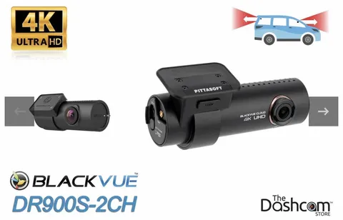 BlackVue 2 Channel DR900X-2CH Plus 4K Ultra HD WiFi GPS  Dashcam